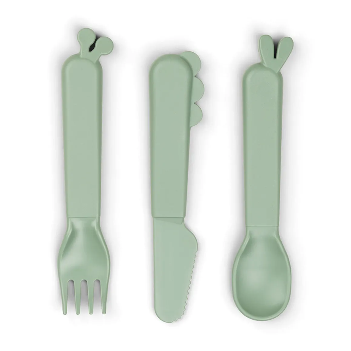 Kiddish cutlery set - Deer friends - Green