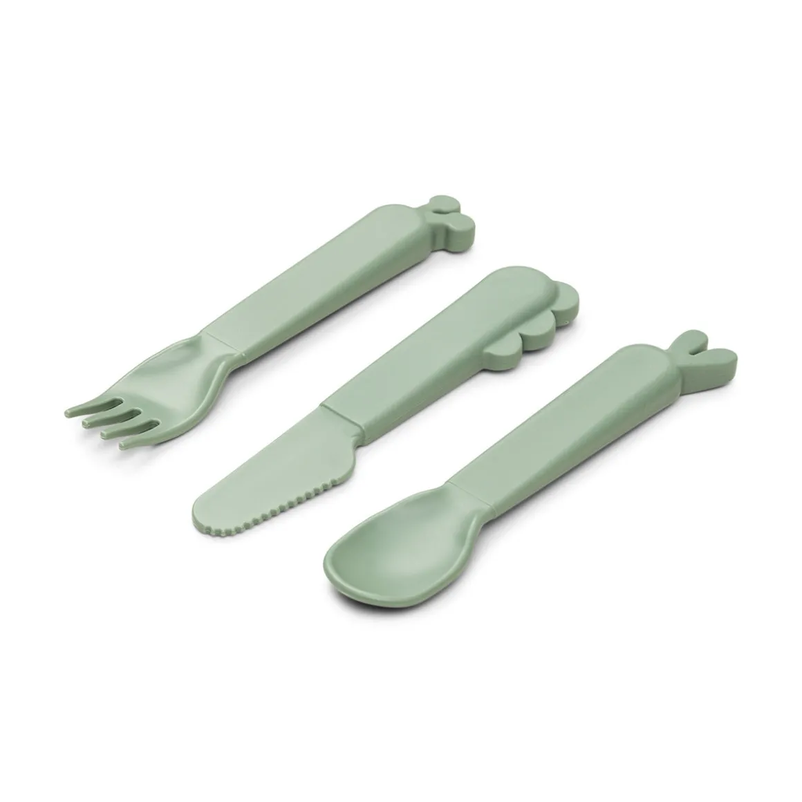 Kiddish cutlery set - Deer friends - Green