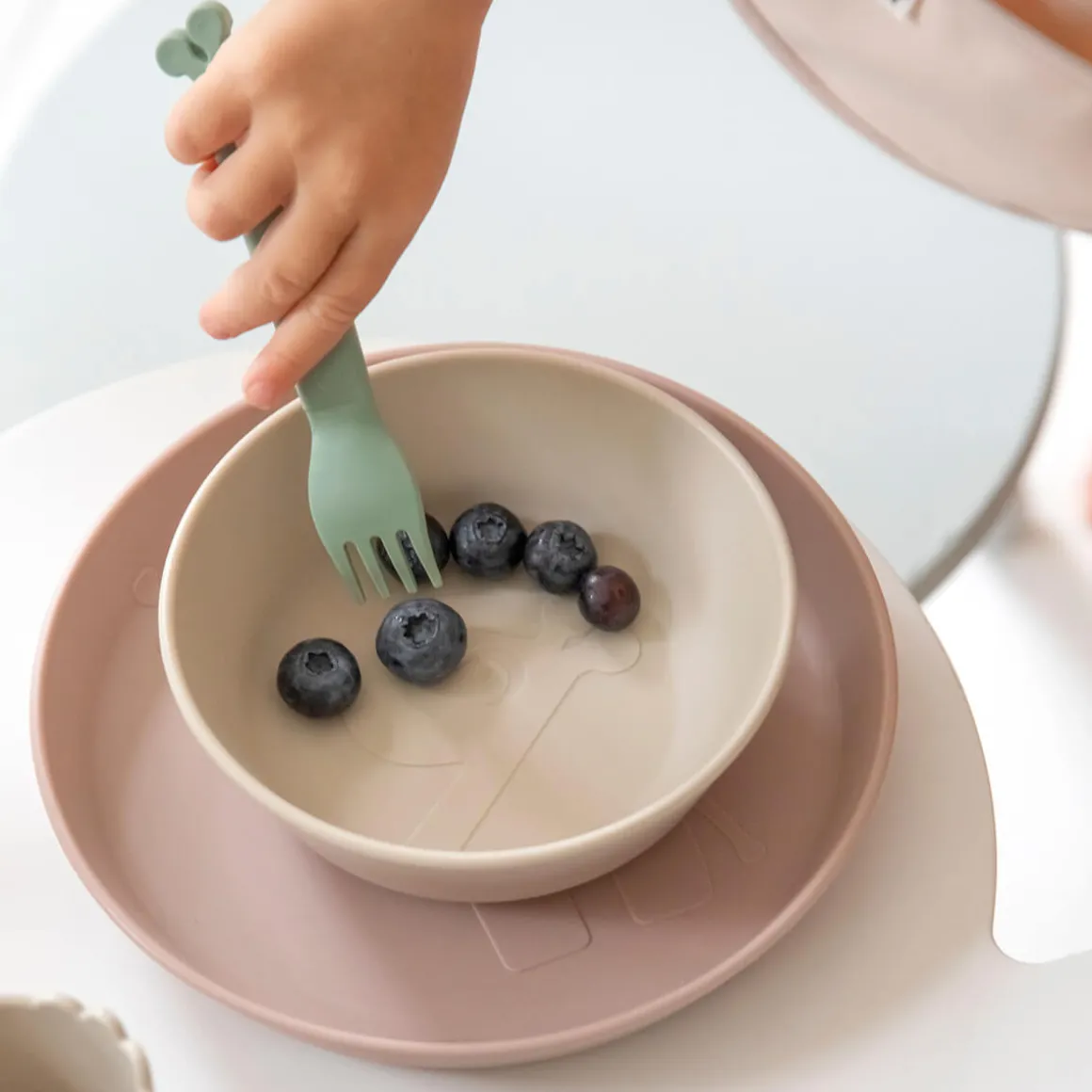 Kiddish fork 4-pack - Raffi - Green