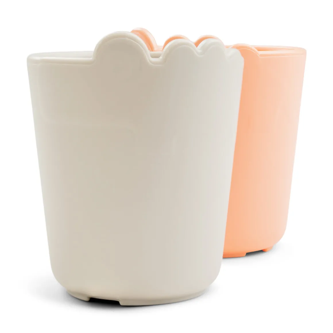 Kiddish mini mug 2-pack - Croco - Sand/Coral