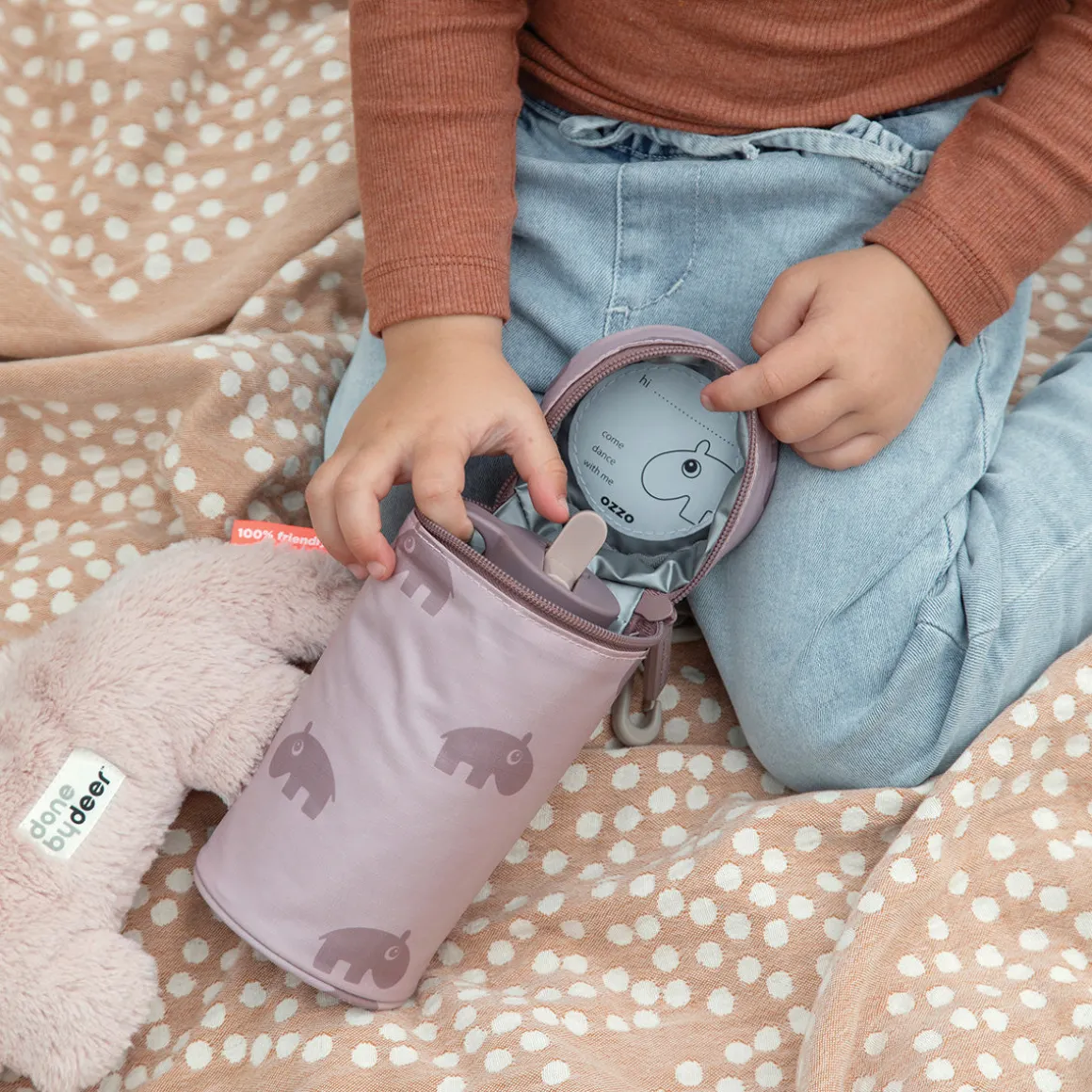 Kids insulated bottle holder - Lalee - Sand