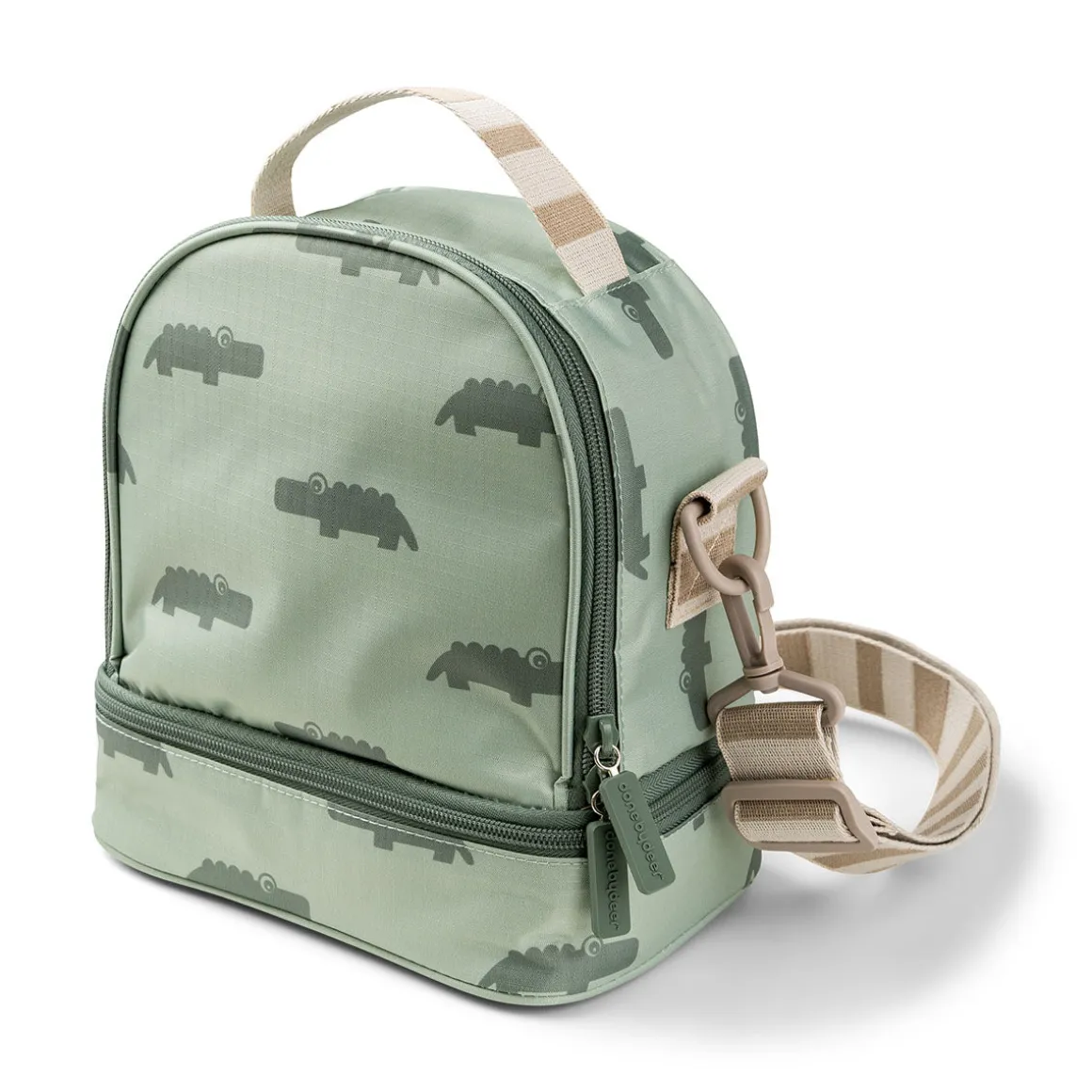 Kids insulated lunch bag - Croco - Green