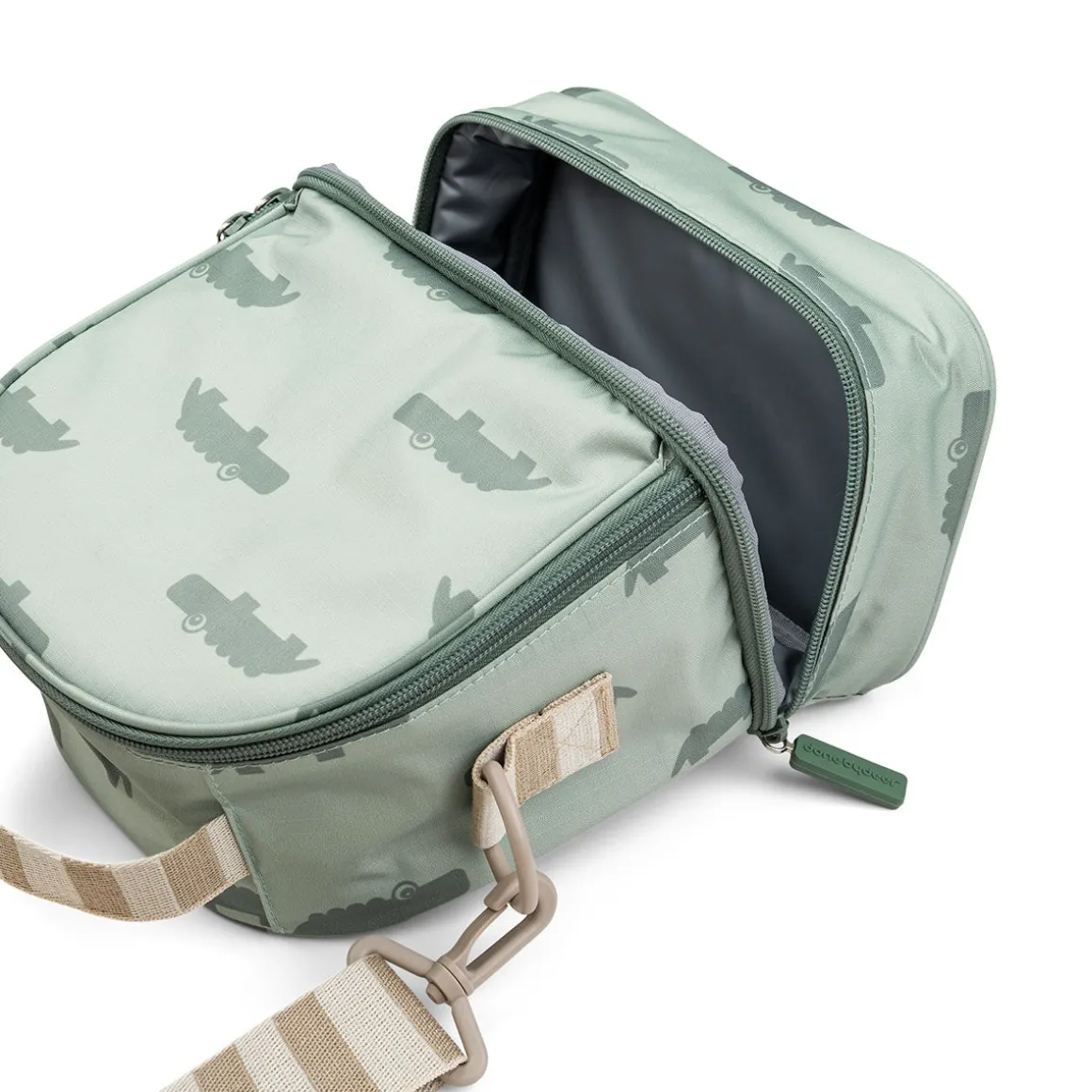 Kids insulated lunch bag - Croco - Green