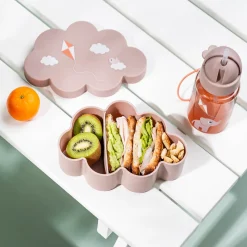 Lunch & snack box w/straw bottle - Playground - Powder