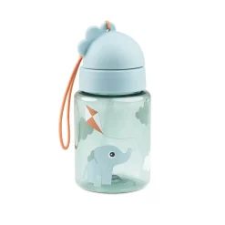 Lunch & snack box w/straw bottle - Playground - Blue