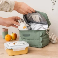 Metal lunch box - Deer friends - Mustard