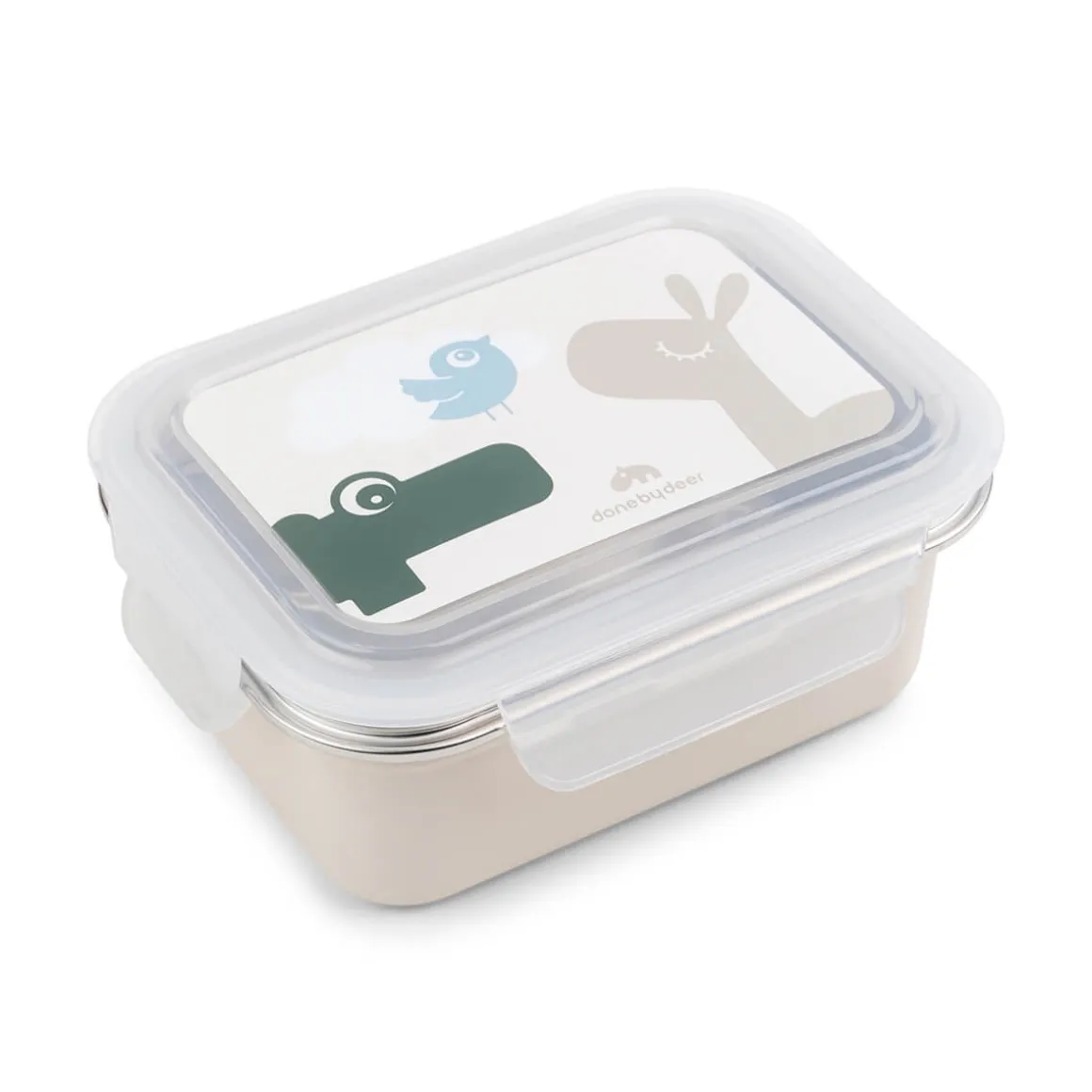 Metal lunch box - Lalee/Croco - Sand