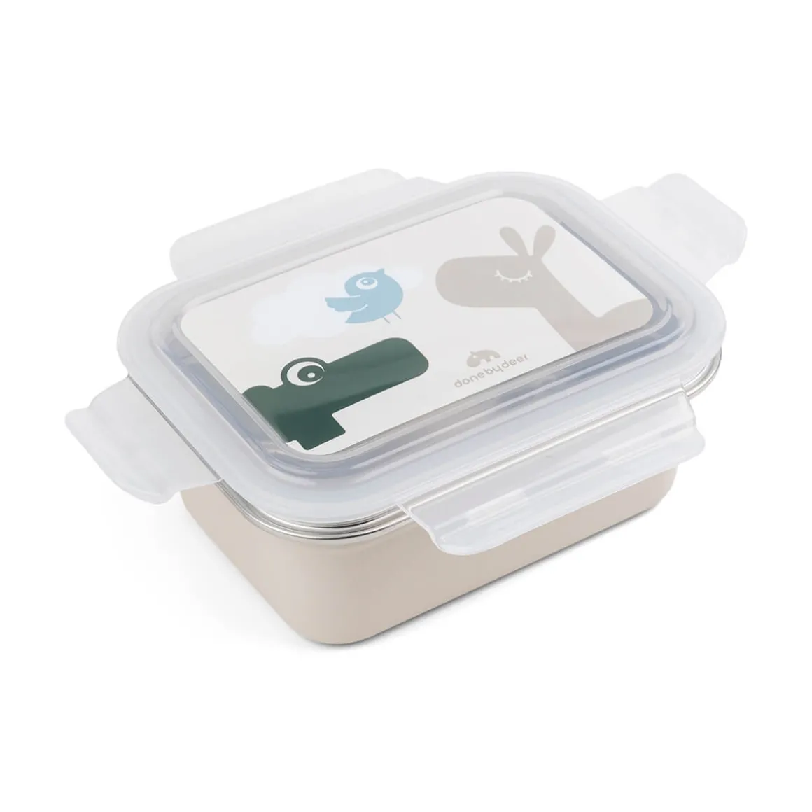 Metal lunch box - Lalee/Croco - Sand