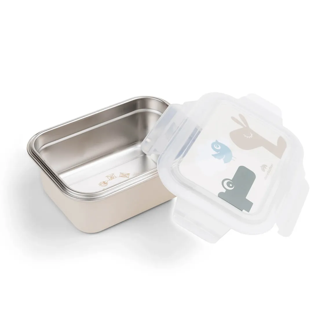 Metal lunch box - Lalee/Croco - Sand