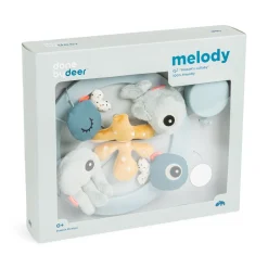 Musical mirror mobile - Sea friends - Blue