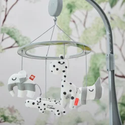 Musical mirror mobile - Sleepy - Grey
