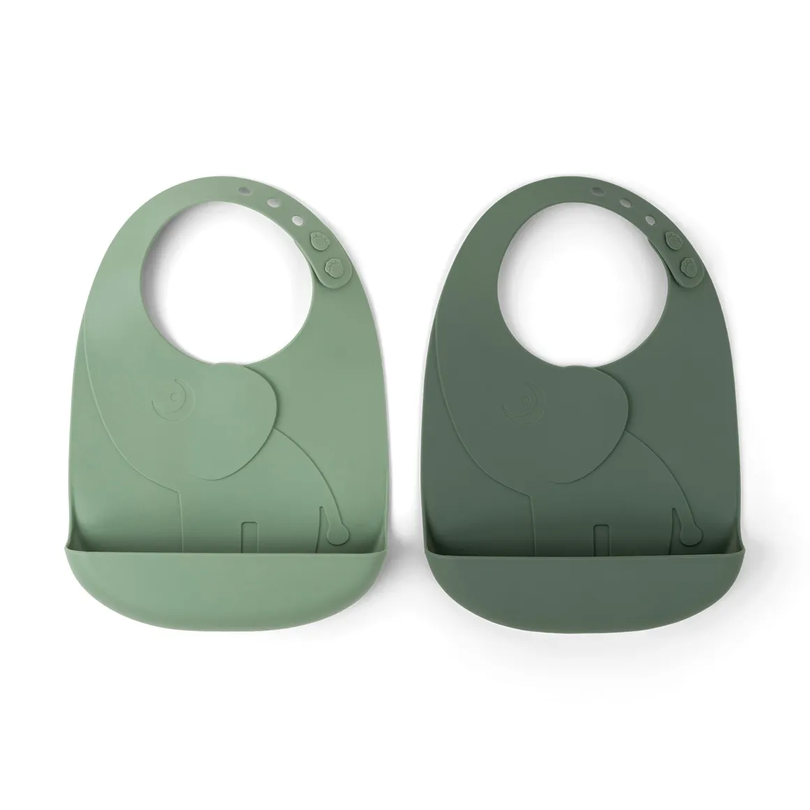 Peekaboo bib 2-pack - Elphee - Green