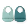 Peekaboo bib 2-pack - Elphee - Blue