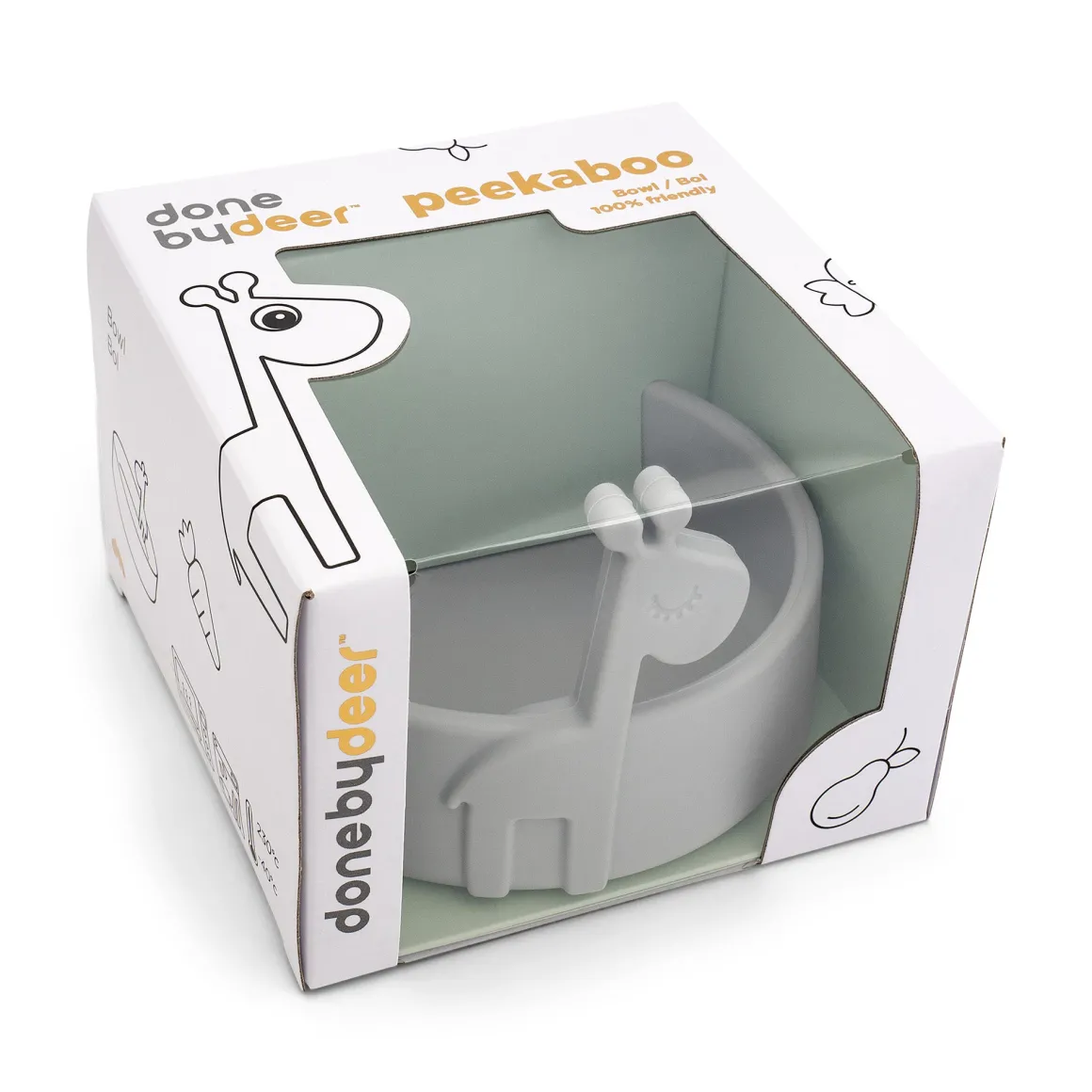 Peekaboo bowl - Raffi - Grey