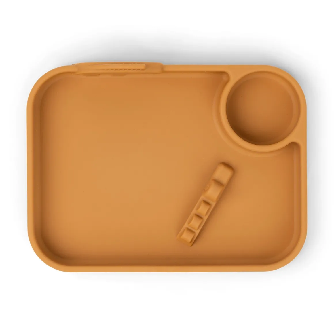 Peekaboo compartment plate - Deer friends - Mustard