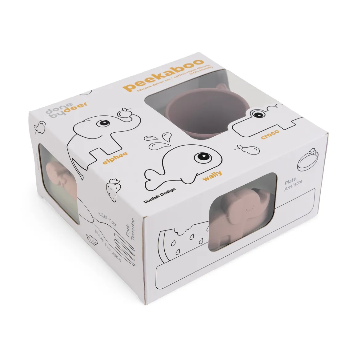 Peekaboo dinner set - Deer friends - Powder
