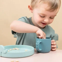 Peekaboo dinner set - Deer friends - Blue
