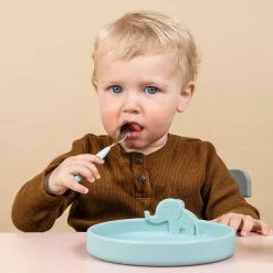 Peekaboo dinner set - Deer friends - Blue