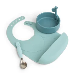 Peekaboo first meal set - Deer friends - Blue