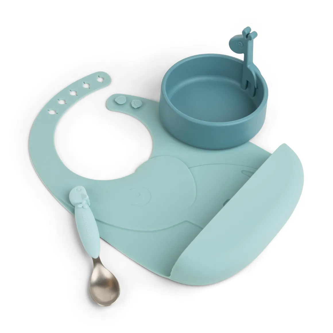 Peekaboo first meal set - Deer friends - Blue