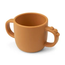 Peekaboo 2-handle cup - Croco - Mustard