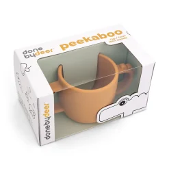 Peekaboo 2-handle cup - Croco - Mustard