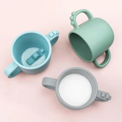 Peekaboo 2-handle cup - Croco - Grey