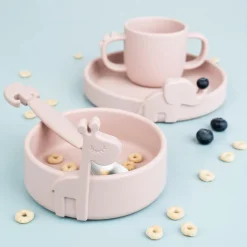Peekaboo 2-handle cup - Croco - Powder