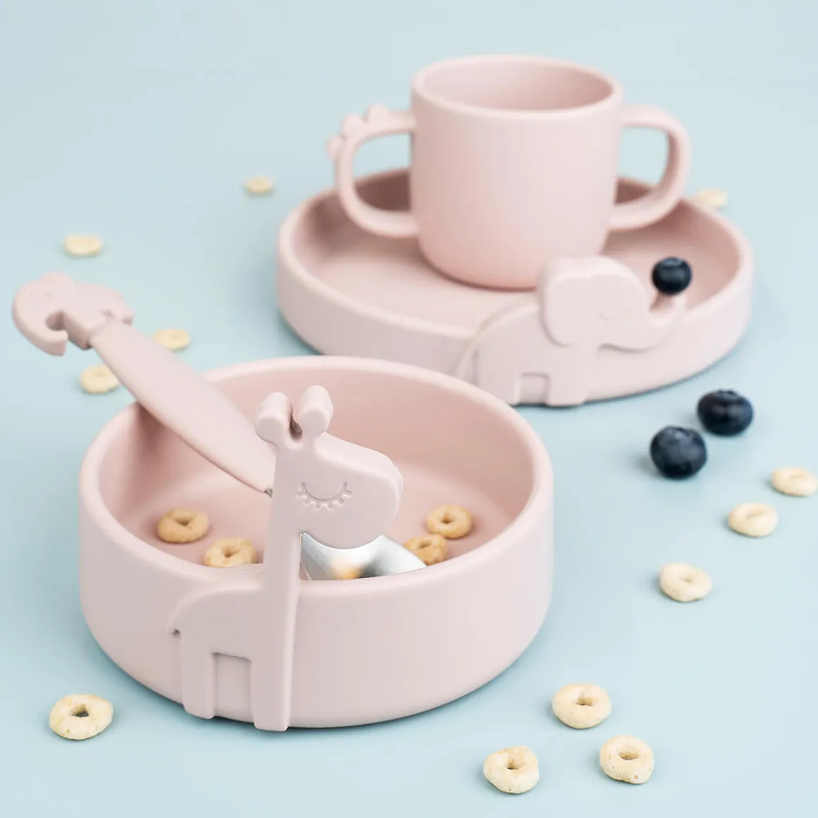 Peekaboo 2-handle cup - Croco - Powder