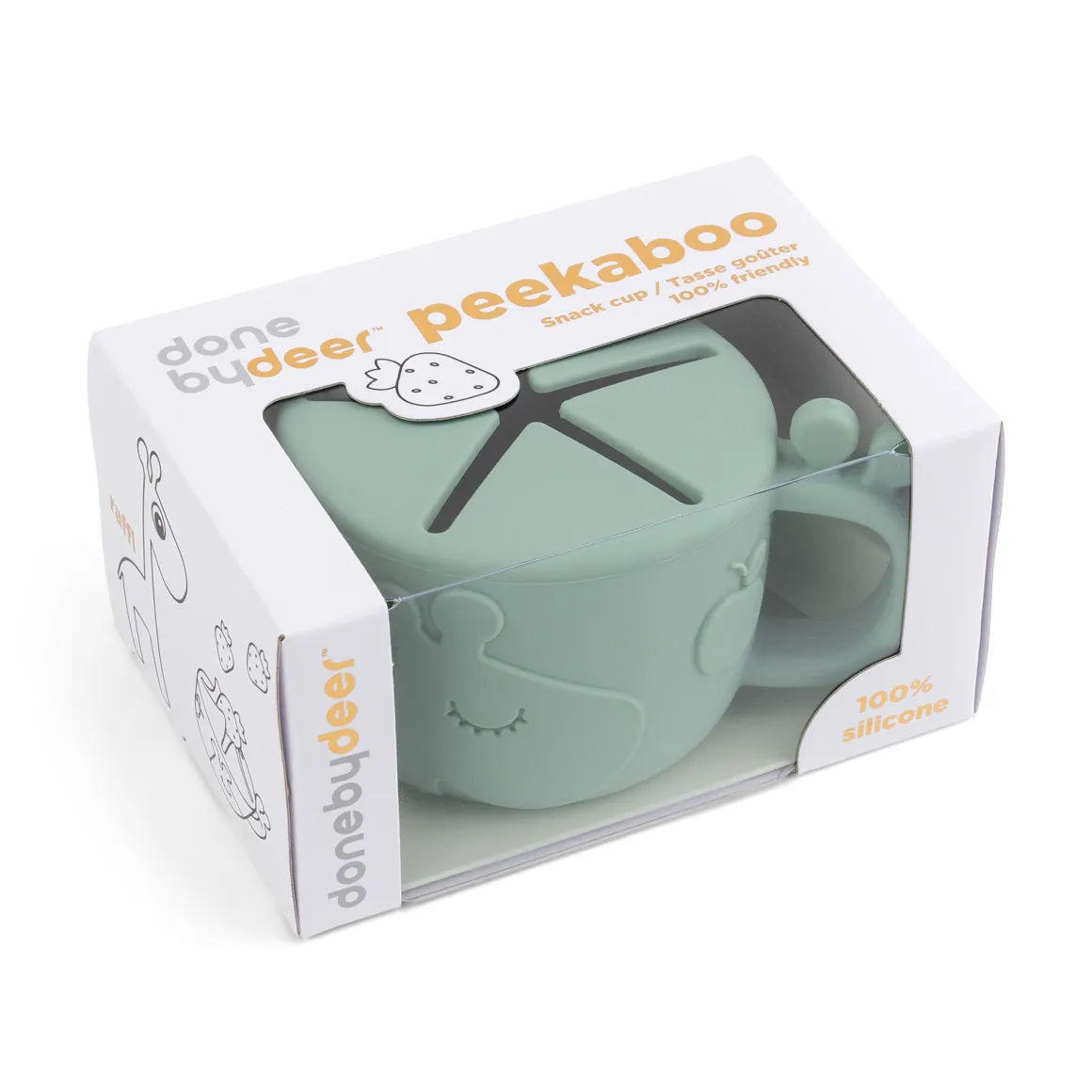 Peekaboo snack cup - Raffi - Green