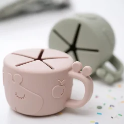 Peekaboo snack cup - Raffi - Grey
