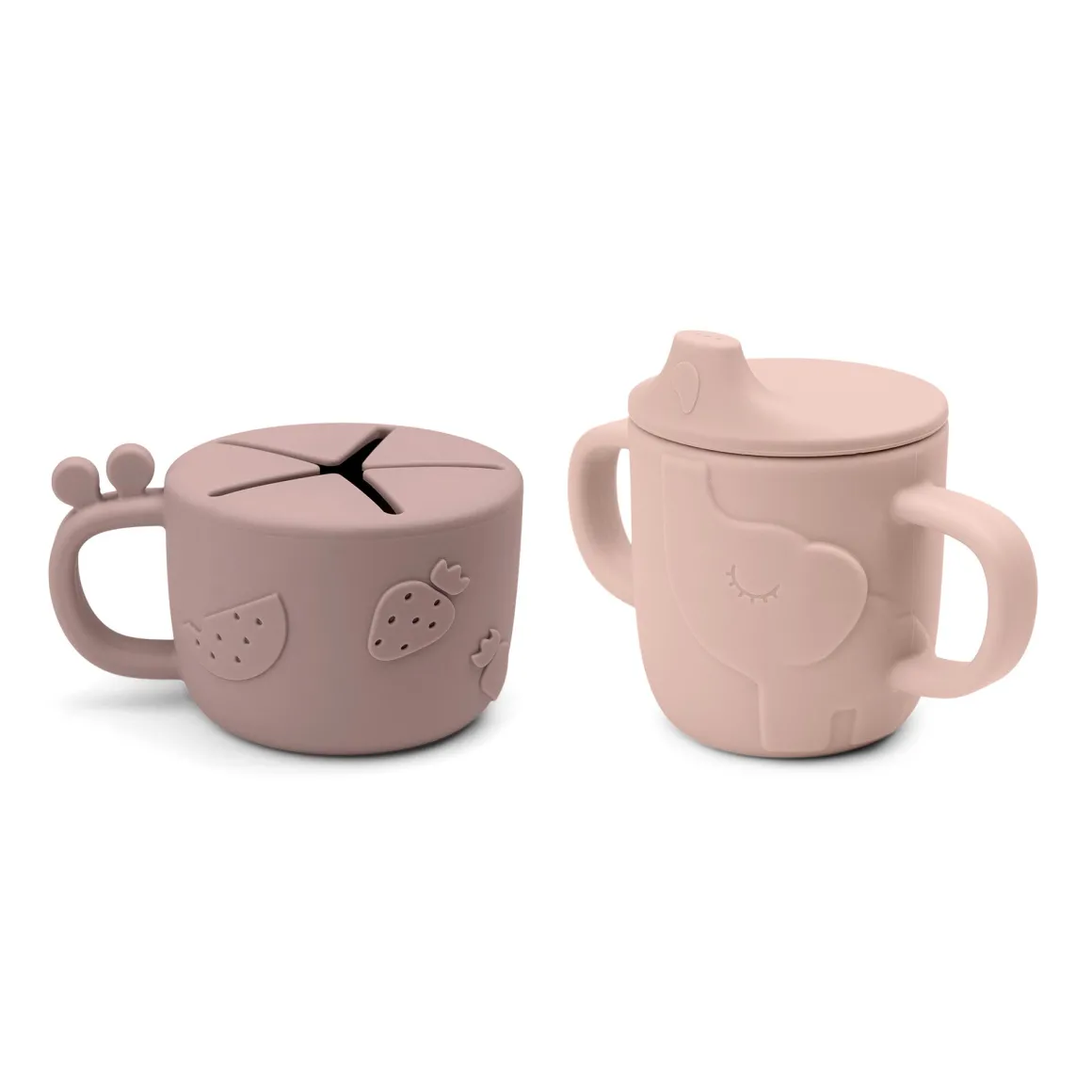 Peekaboo spout/snack cup set - Deer friends - Powder