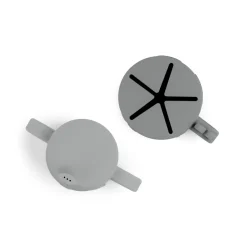 Peekaboo spout/snack cup set - Deer friends - Grey