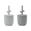 Peekaboo straw cup 2-pack - Wally - Grey