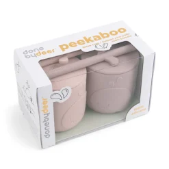 Peekaboo straw cup 2-pack - Wally - Powder