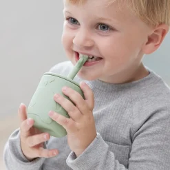 Peekaboo straw cup 2-pack - Wally - Green