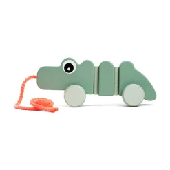 Pull along wiggle toy - Croco - Green