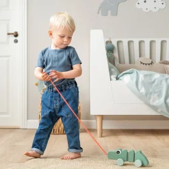 Pull along wiggle toy - Croco - Green