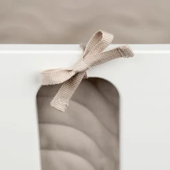 Quilted bed bumper with strings - Waves - Sand
