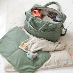 Quilted changing bag - Green