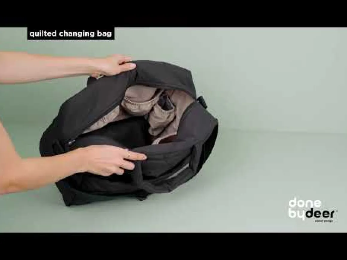Quilted changing bag - Green