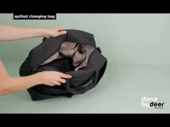 Quilted changing bag - Papaya
