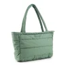 Quilted changing tote bag - Green