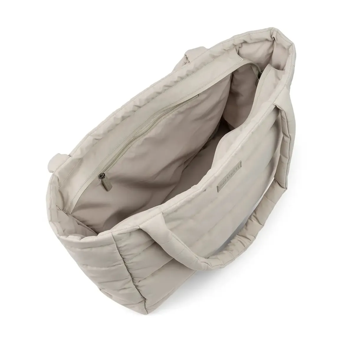 Quilted changing tote bag - Sand