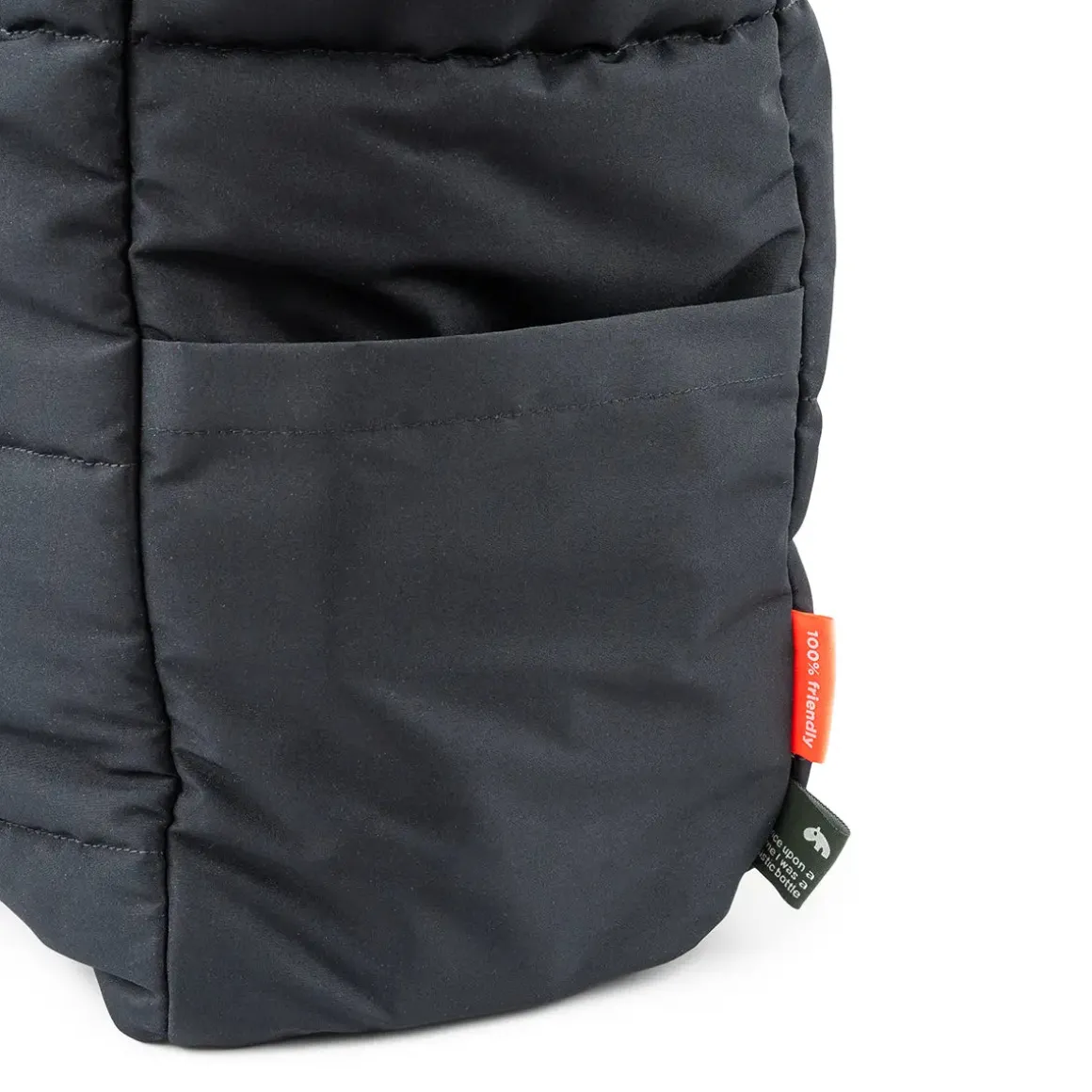 Quilted changing tote bag - Black