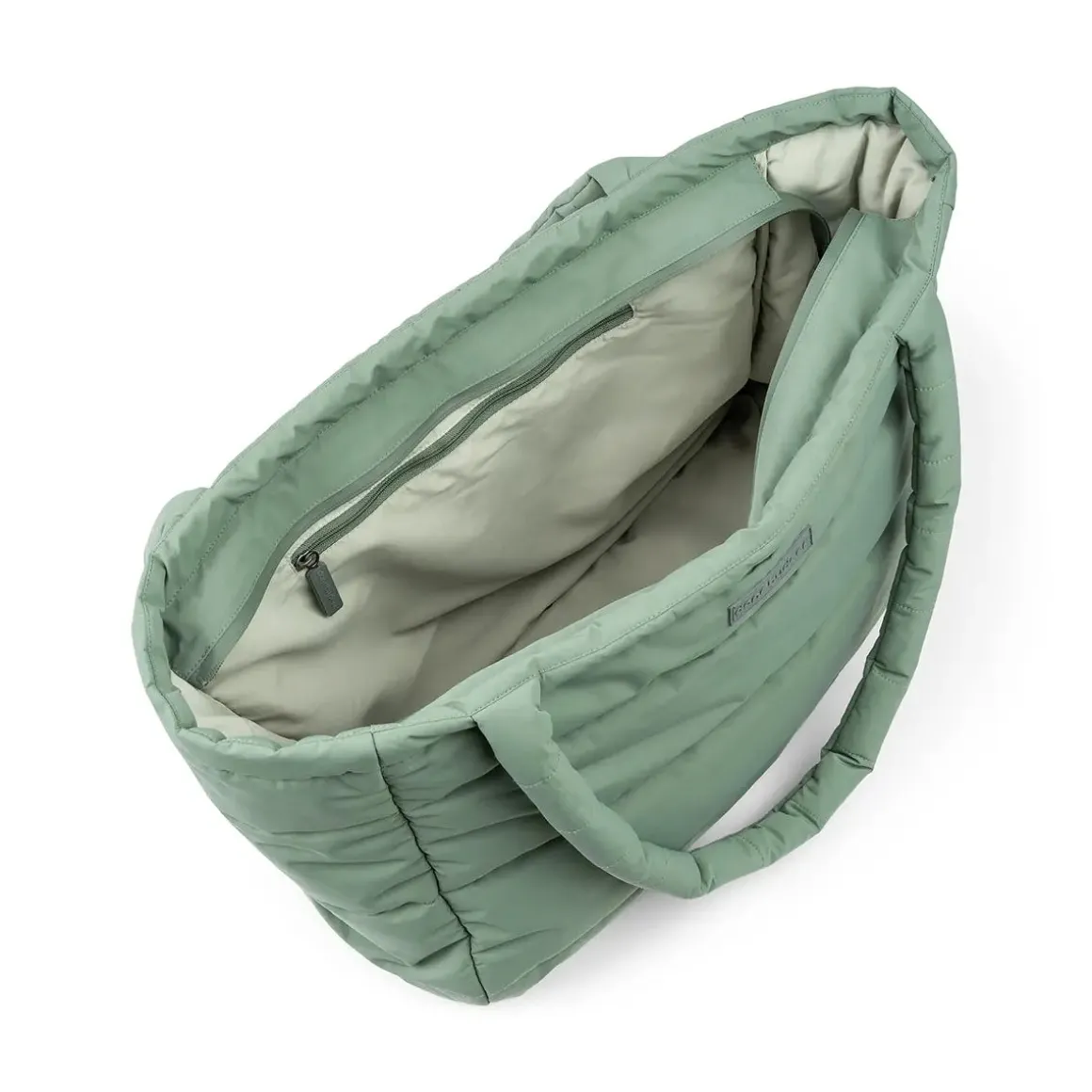 Quilted changing tote bag - Green