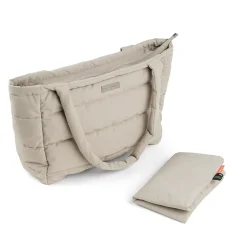 Quilted changing tote bag - Sand