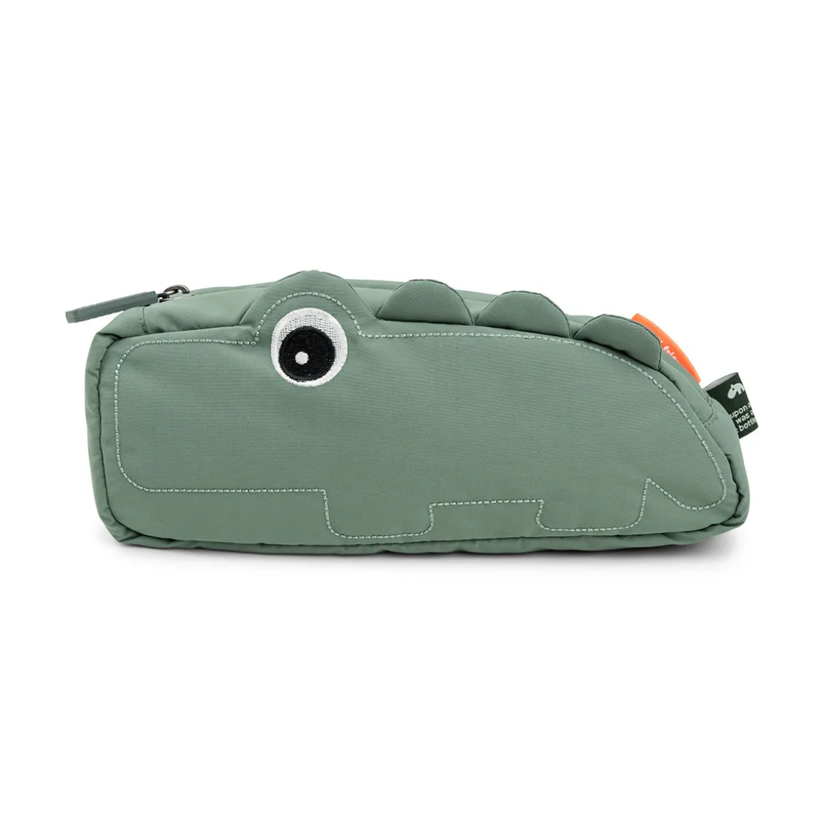 Quilted cross-over kids bag - Croco - Green