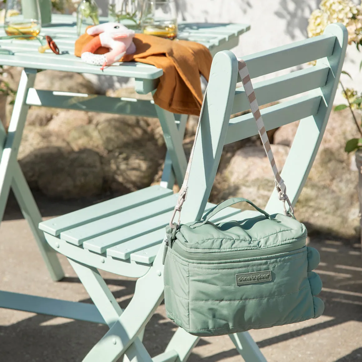 Quilted insulation bag - Croco - Green