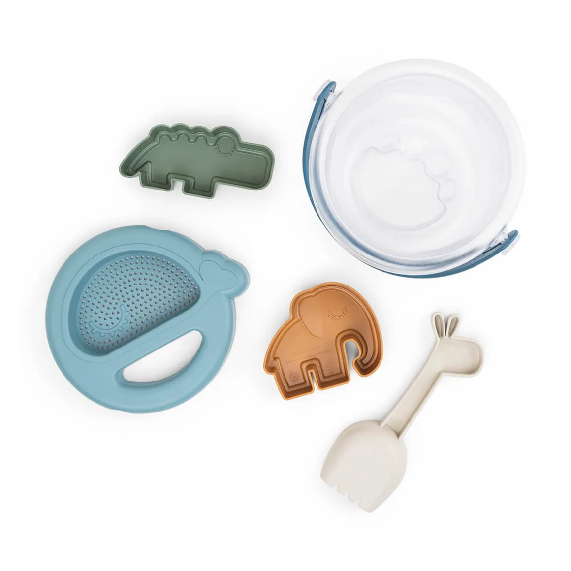 Sand play set 5 pcs - Deer friends - Blue mix